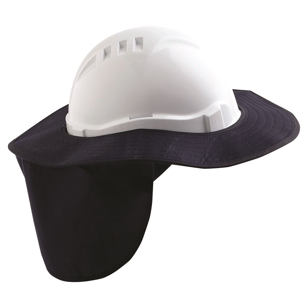 UV Polypropylene Safety Hat Sun Brim with Neck Flap