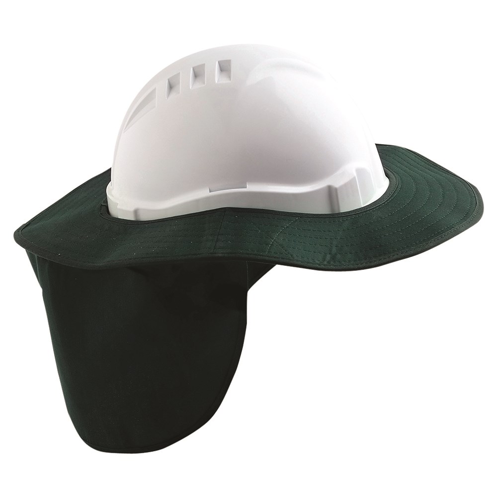 UV Polypropylene Safety Hat Sun Brim with Neck Flap