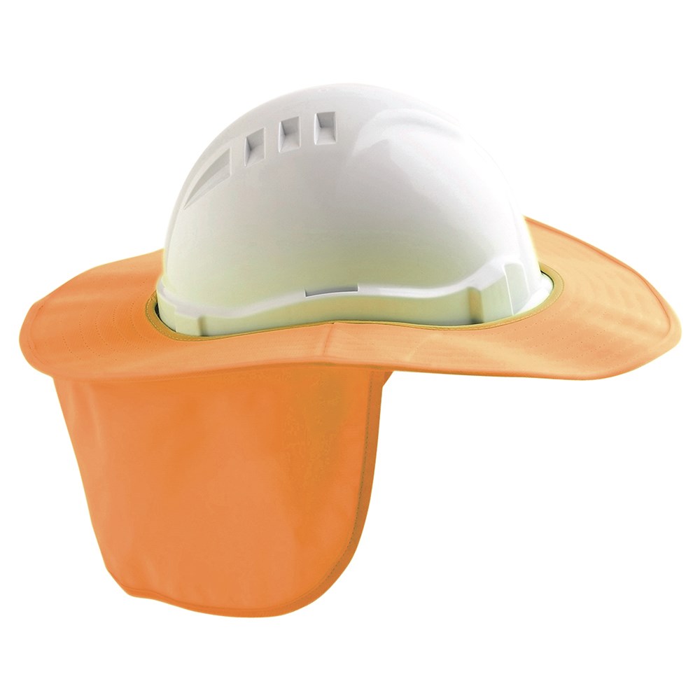UV Polypropylene Safety Hat Sun Brim with Neck Flap