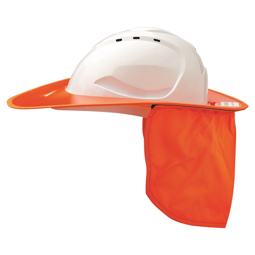 UV Polypropylene Safety Hat Plastic Sun Brim with Neck Flap
