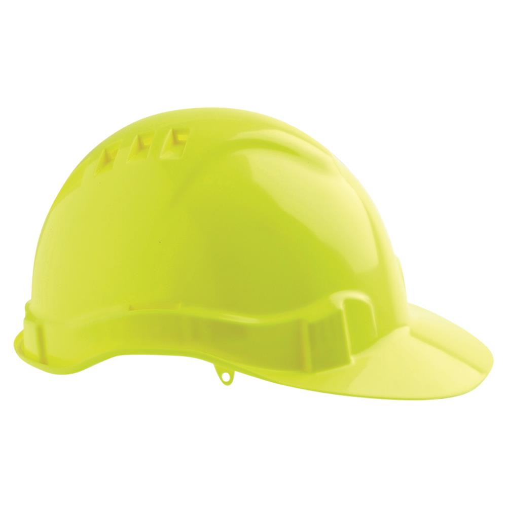 ABS Lightweight Durable Safety Helmet Vented with Pushlock Harness