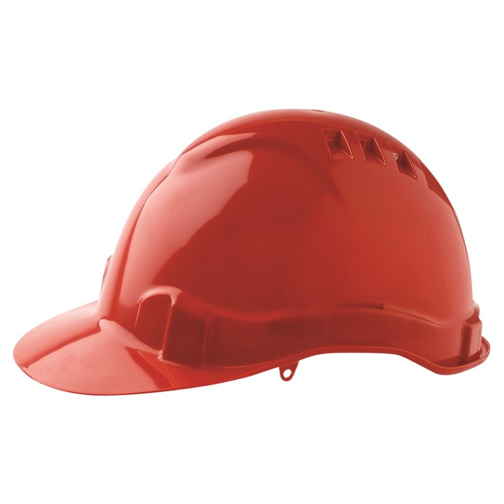 ABS Lightweight Durable Safety Helmet Vented with Pushlock Harness