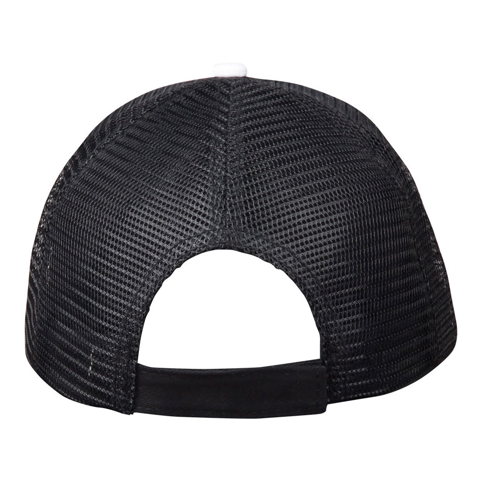 Cotton Trucker Cap With Nylon Mesh Back