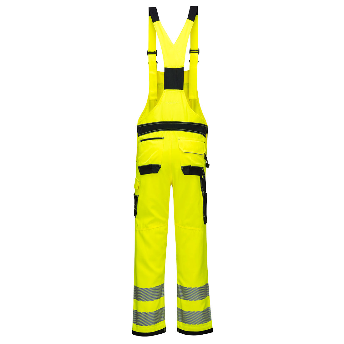 Hi-Vis Top-loading Bib & Brace with Knee Pad Pockets