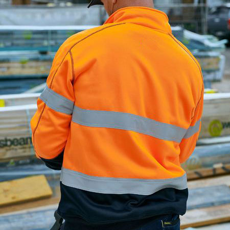 Hi Vis Two Tone Wet Weather Breathable Warming Fleece Pullover