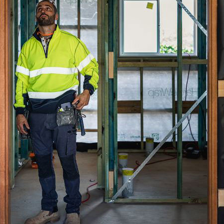 Hi Vis Two Tone Wet Weather Breathable Warming Fleece Pullover