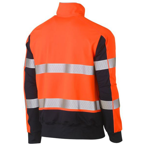 Hi Vis Two Tone Breathable Warming Fleece Pullover with Heat Transfer