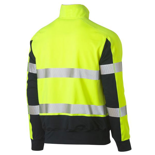 Hi Vis Two Tone Breathable Warming Fleece Pullover with Heat Transfer