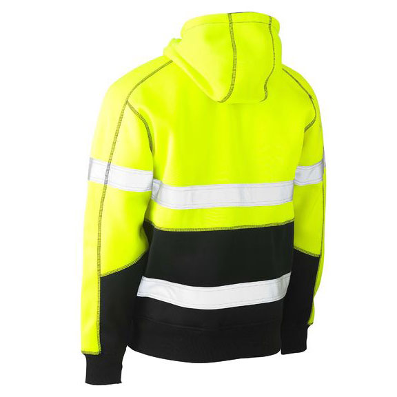 Hi Vis Cotton Breathable Rail Polar Fleece Hoodie Pullover