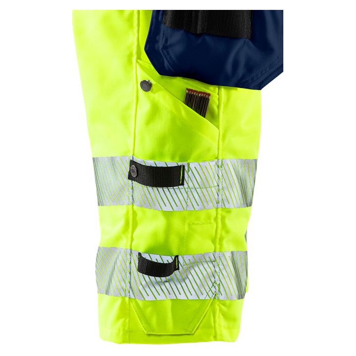 Hi-Vis Workwear Waterproof&Oil-Repellent Stretch Shorts Class 1 with Heat Transfer Tape