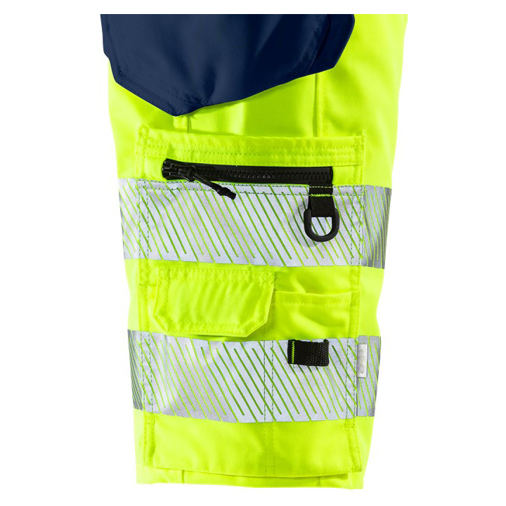 Hi-Vis Workwear Waterproof&Oil-Repellent Stretch Shorts Class 1 with Heat Transfer Tape