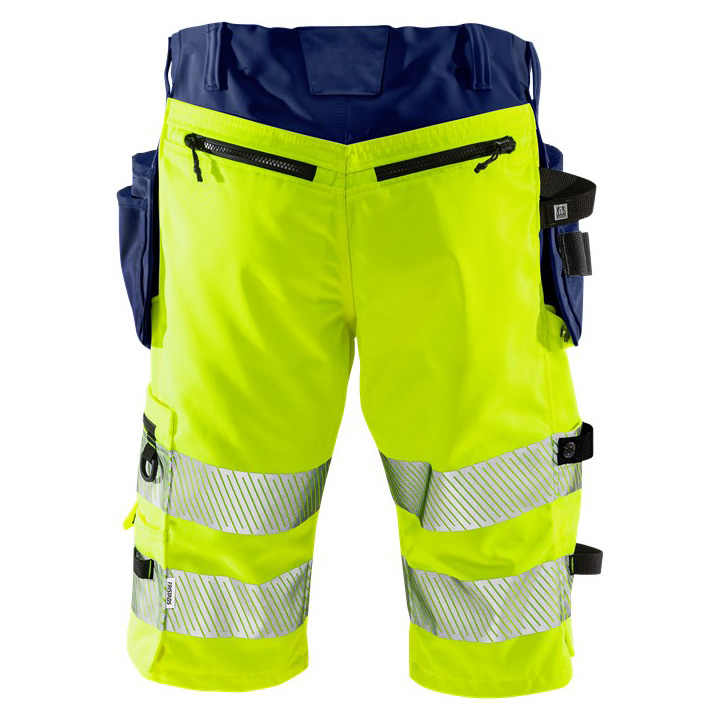 Hi-Vis Workwear Waterproof&Oil-Repellent Stretch Shorts Class 1 with Heat Transfer Tape