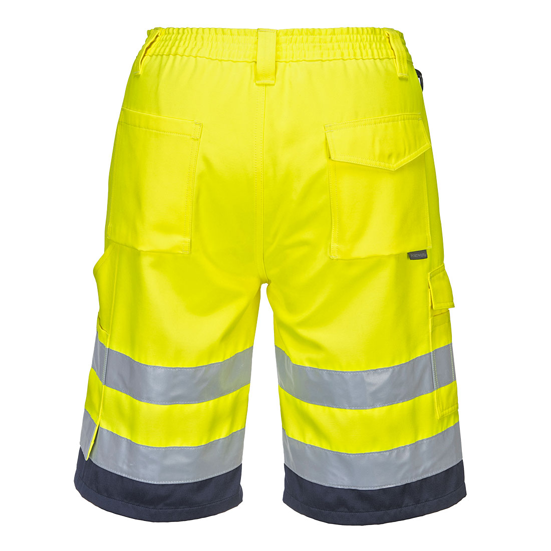 Hi-Vis Durable Poly-cotton Shorts Class 2 with UPF rated fabric