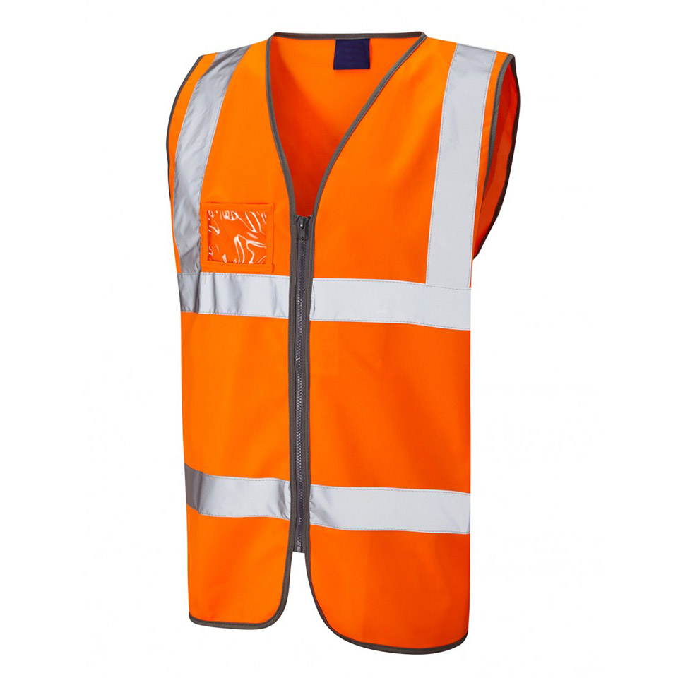 Hi-Vis Two Tone Durable Workwear Safety Waistcoat Class 2 with ID Pocket