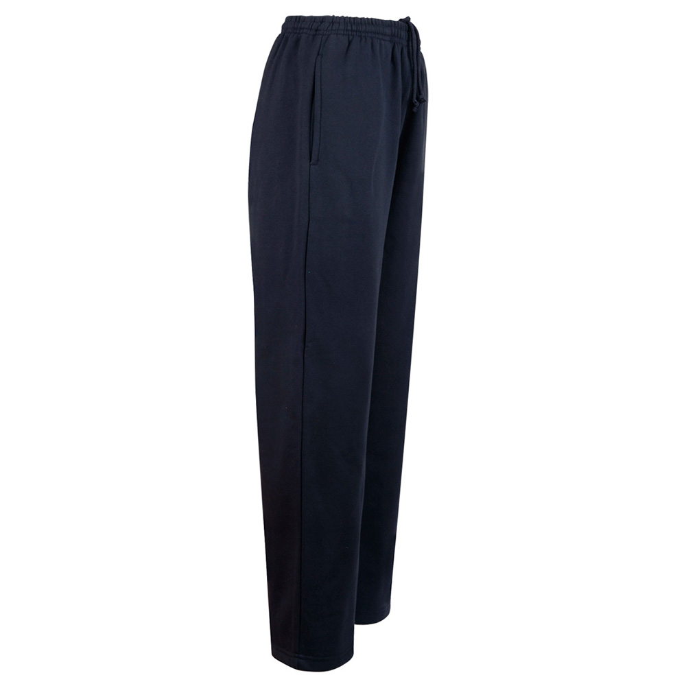 Unisex Traditional Fleece Track Pants no Zip, cuffs & Knee pads