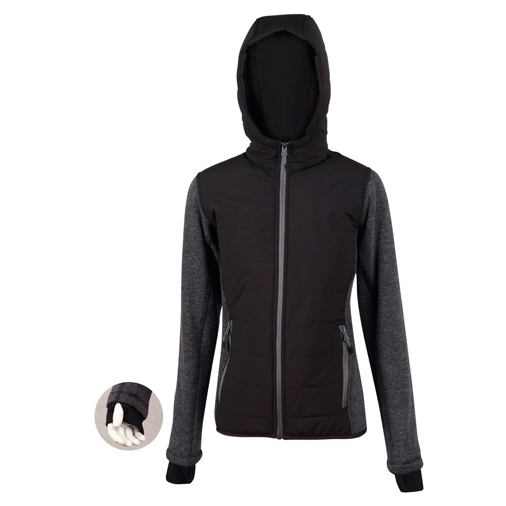 Ladies' Bonded Coral Fleece with Polyester Trim Jacket