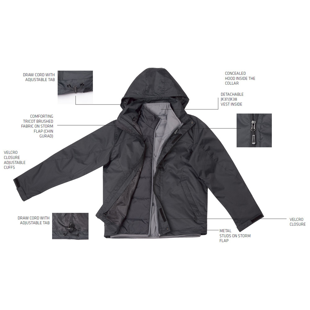Ladies Versatile Nylon Jacket With Hood