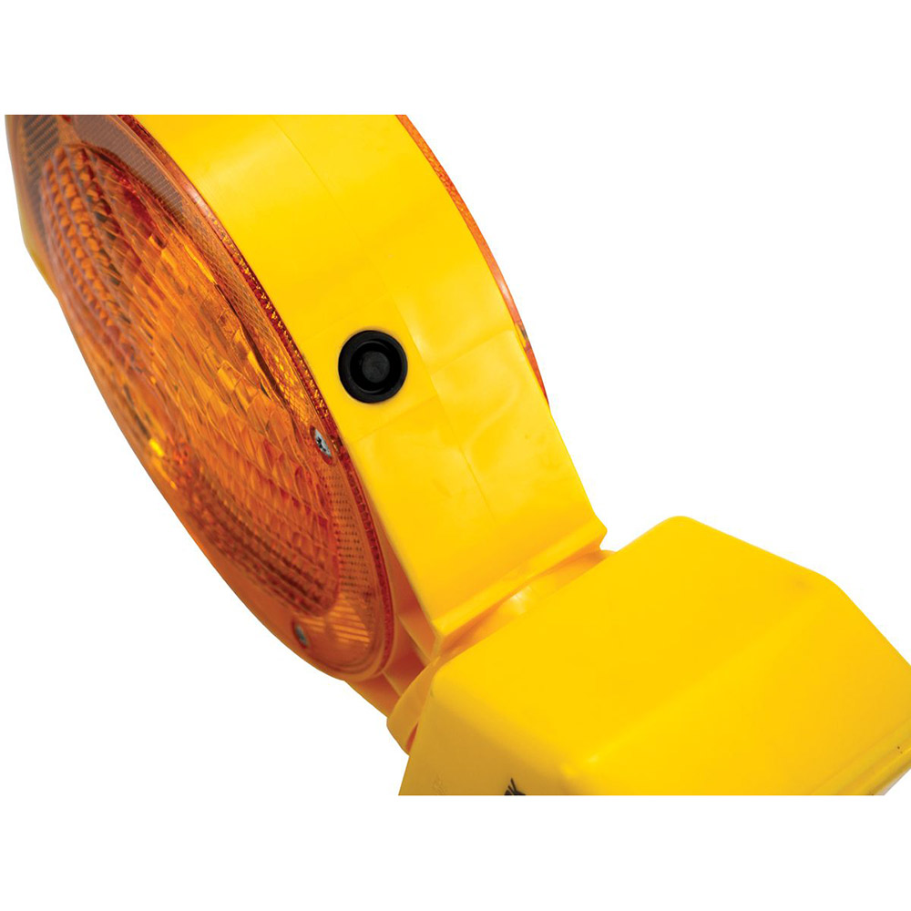 Solar Powered LED Light Amber 3 Modes Barricade Light