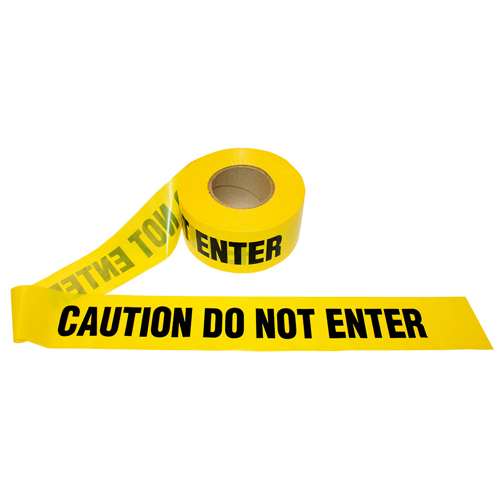 Yellow High Strength Non-Toxic Barricade Tape ( CAUTION )
