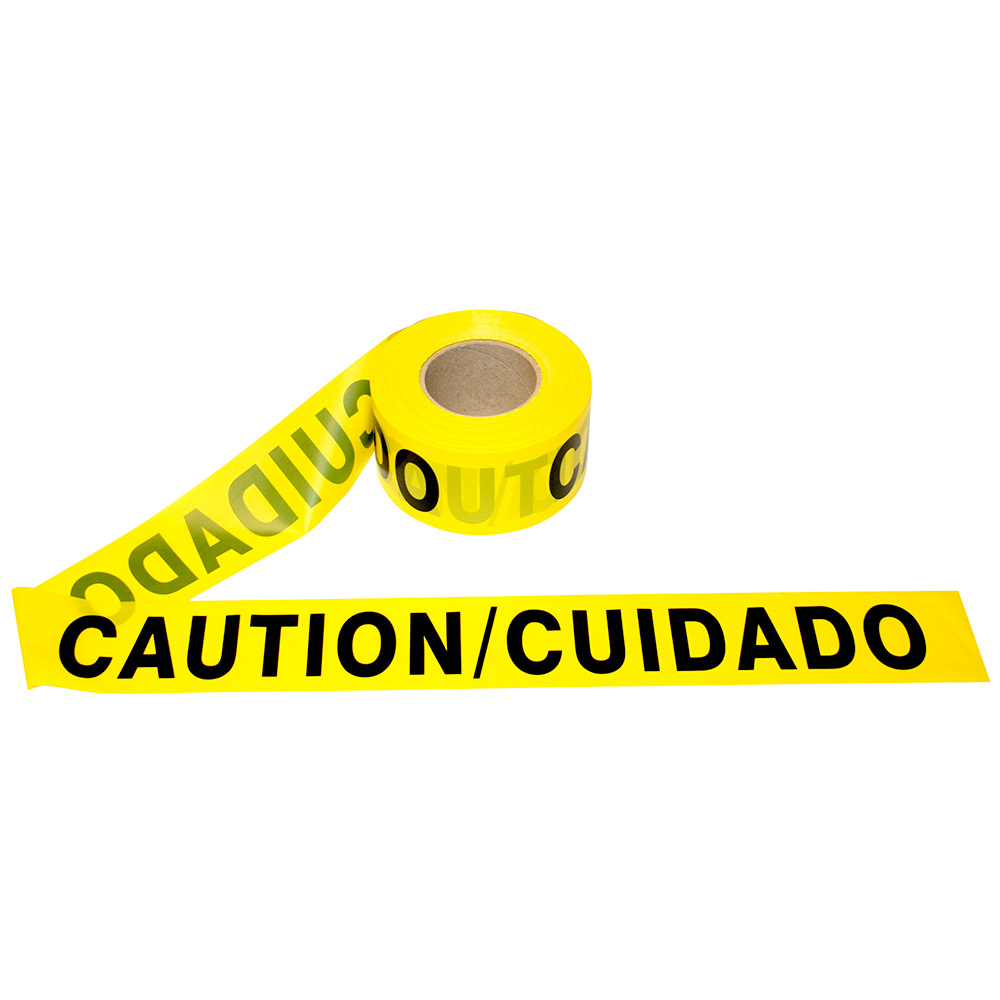 Yellow High Strength Non-Toxic Barricade Tape ( CAUTION )