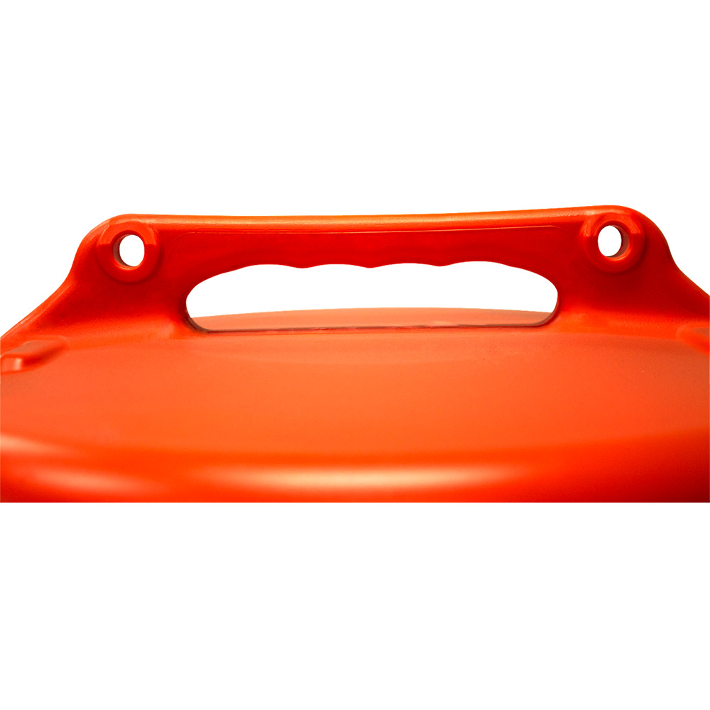 Orange Heavy Duty Road Barrel with 6" Diamond Grade Reflective Stripes