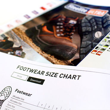 Footwear measurement step 1 Footwear measurement step 1